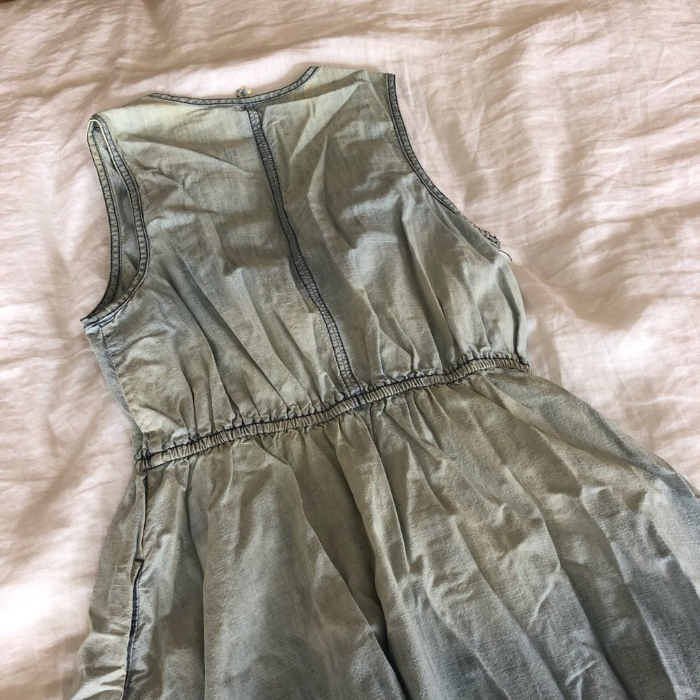 CHAMBRAY DENIM DRESS - Picture 3 of 3